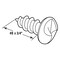 Prime-Line One-Way Sheet Metal Screw, #8 x 3/4 in., Steel, Chrome Plated (10 Pack) PH 17058 - alternate 2